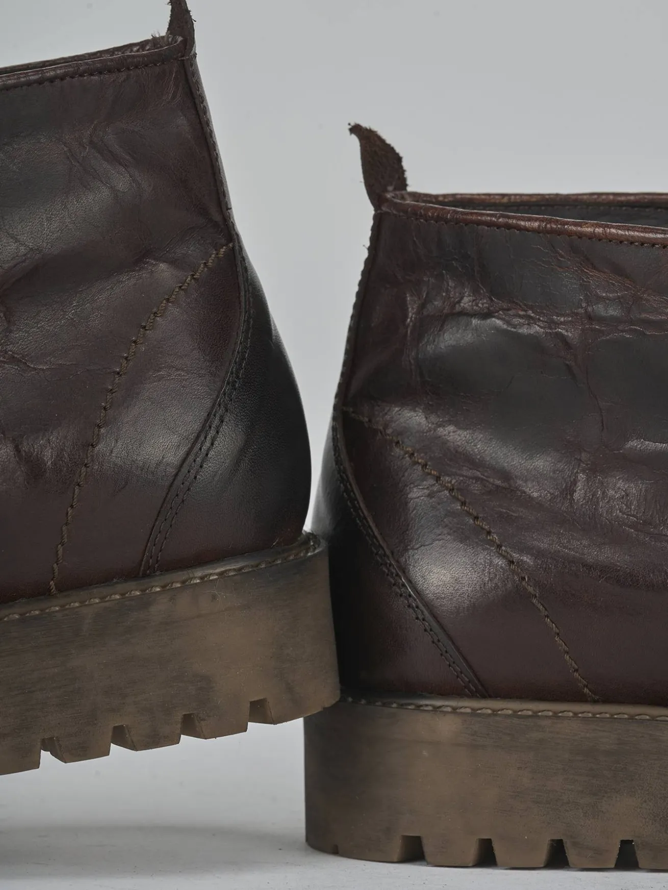 Anfibi pelle marrone