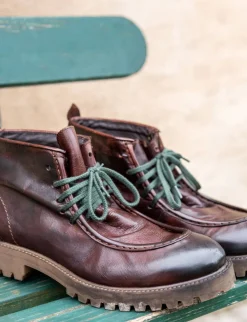 Anfibi pelle marrone