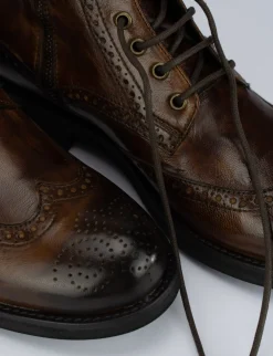 Anfibi pelle marrone