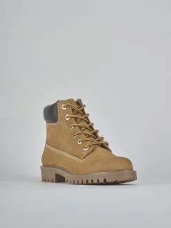 Anfibi tacco 1cm nabuk marrone