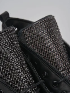 Anfibi tacco 2cm pelle nero