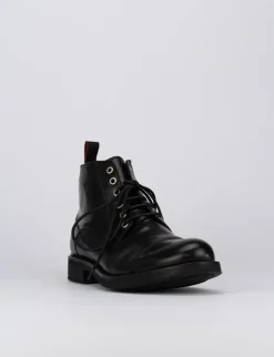 Anfibi tacco 1cm pelle nero