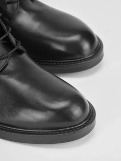 Anfibi tacco 2cm pelle nero