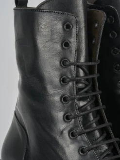 Anfibi tacco 3cm pelle nero