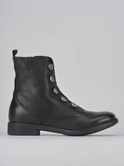 Anfibi tacco 3cm pelle nero