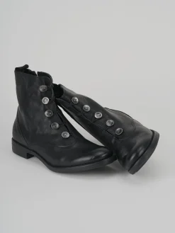 Anfibi tacco 3cm pelle nero