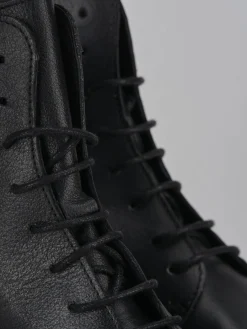 Anfibi tacco 2cm pelle nero