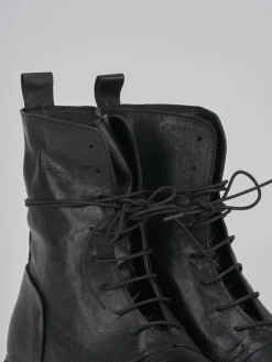 Anfibi tacco 1cm pelle nero