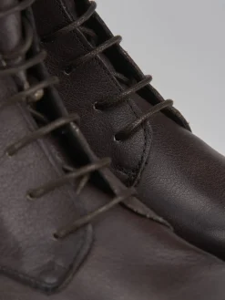 Anfibi tacco 2cm pelle testa