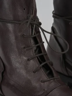 Anfibi tacco 1cm pelle testa