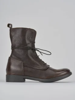 Anfibi tacco 1cm pelle testa