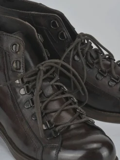 Anfibi tacco 2cm pelle testa