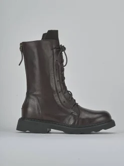 Anfibi tacco 2cm pelle testa