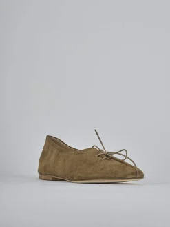 Ballerine tacco 1cm camoscio beige