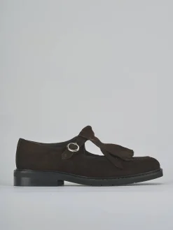 Ballerine tacco 1cm camoscio testa