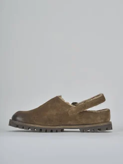 Ballerine tacco 1cm camoscio beige