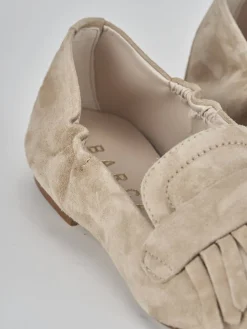 Ballerine tacco 1cm camoscio marrone