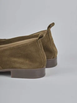 Ballerine tacco 1cm camoscio beige