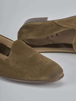 Ballerine tacco 1cm camoscio beige