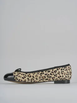 Ballerine tacco 1cm cavallino multicolor