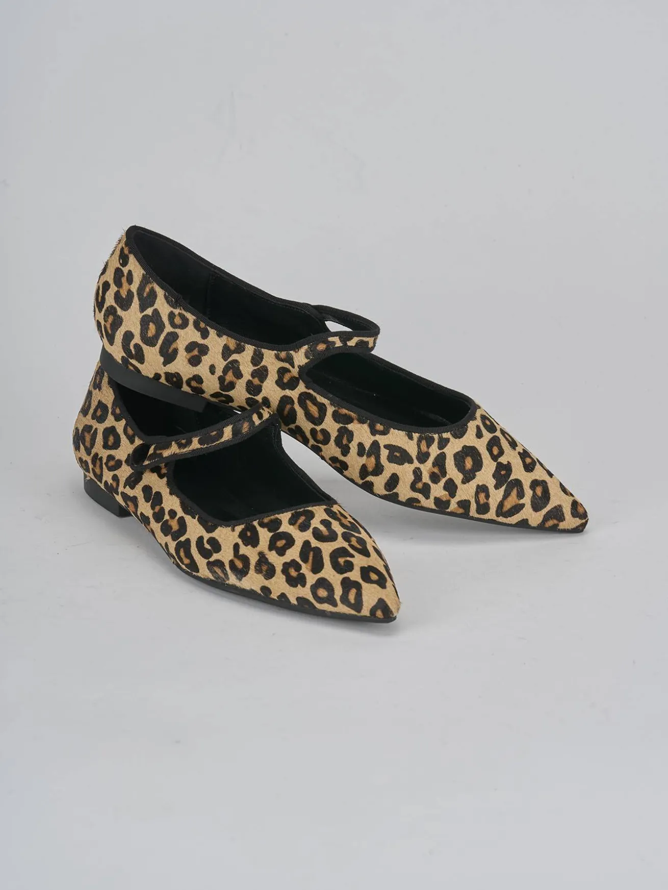 Ballerine tacco 1cm cavallino multicolor