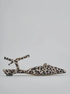 Ballerine tacco 2cm cavallino multicolor