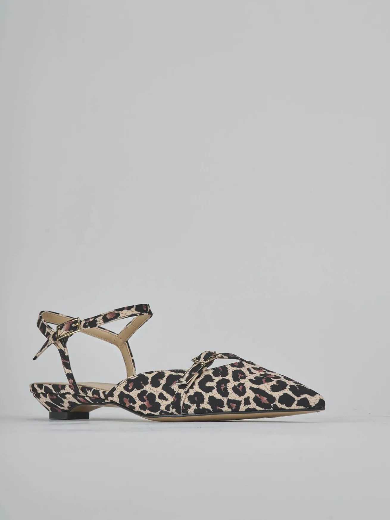 Ballerine tacco 2cm cavallino multicolor