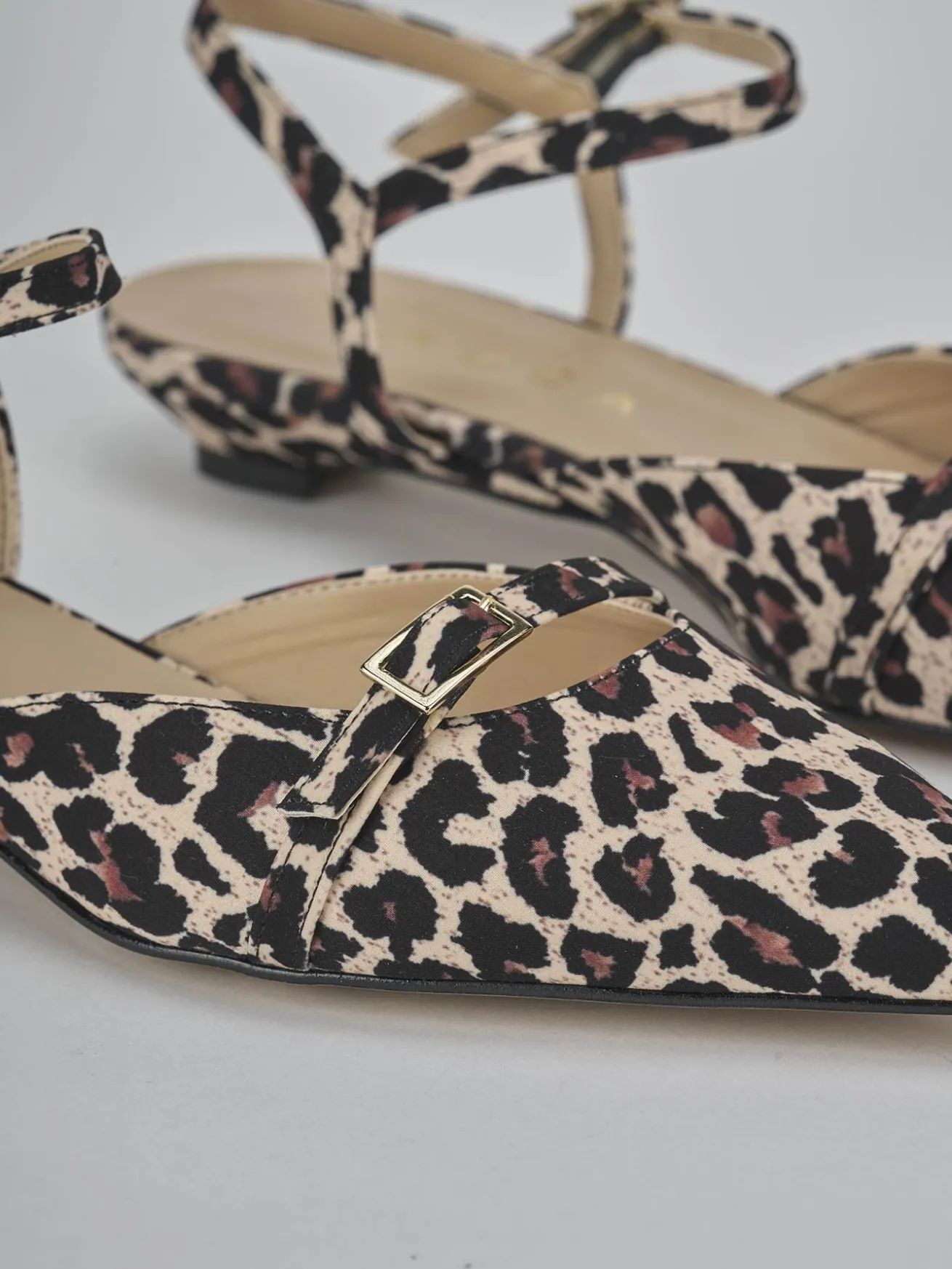 Ballerine tacco 2cm cavallino multicolor