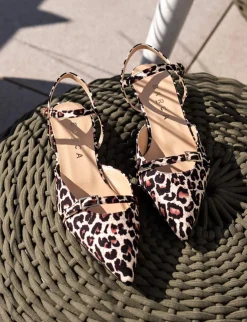 Ballerine tacco 2cm cavallino multicolor