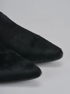 Ballerine tacco 1cm cavallino nero