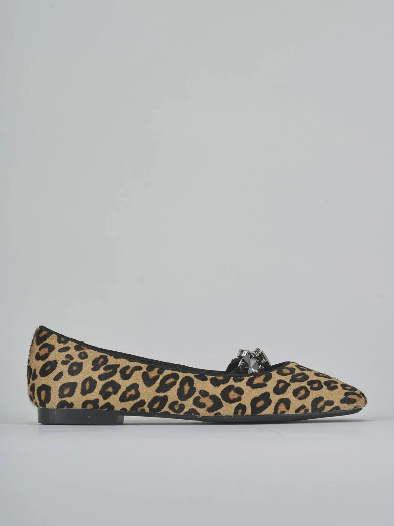 Ballerine tacco 1cm cavallino multicolor