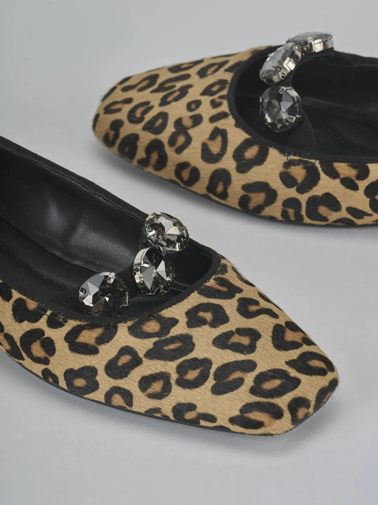 Ballerine tacco 1cm cavallino multicolor