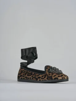 Ballerine tacco 1cm cavallino multicolor