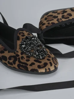 Ballerine tacco 1cm cavallino multicolor