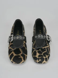 Ballerine tacco 1cm cavallino giraffa