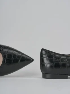 Ballerine tacco 1cm cocco nero