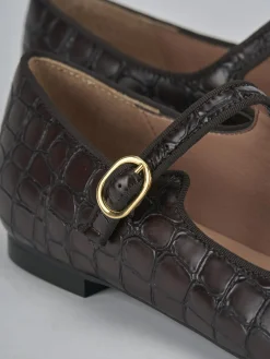 Ballerine tacco 1cm cocco testa