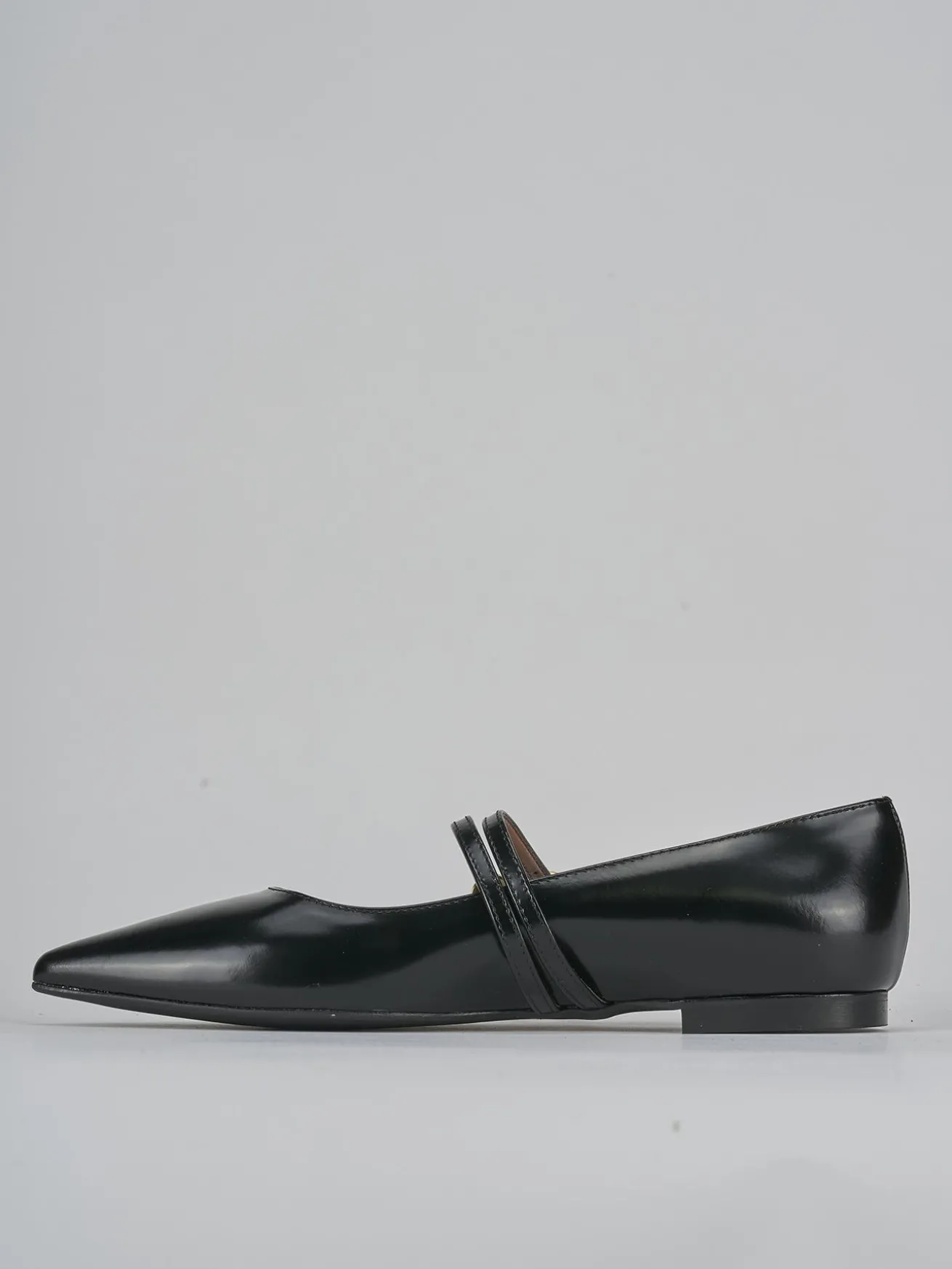 Ballerine tacco 1cm pelle nero