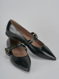 Ballerine tacco 1cm pelle nero