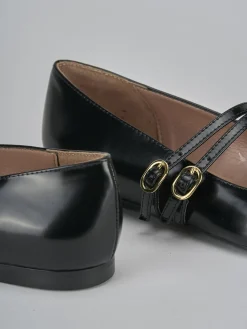 Ballerine tacco 1cm pelle nero