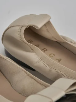 Ballerine tacco 1cm pelle beige