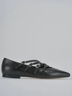Ballerine tacco 1cm pelle nero