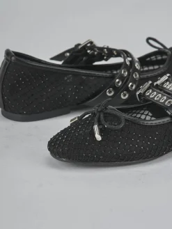 Ballerine tacco 1cm pelle nero