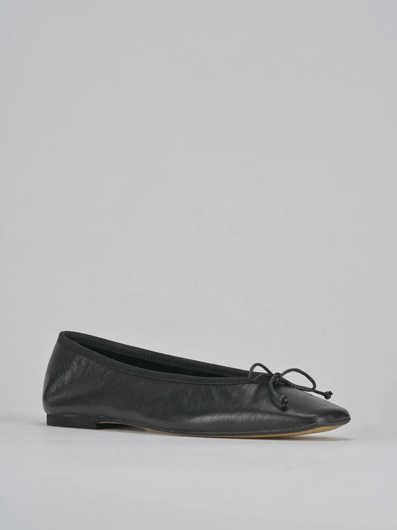 Ballerine tacco 1cm pelle nero