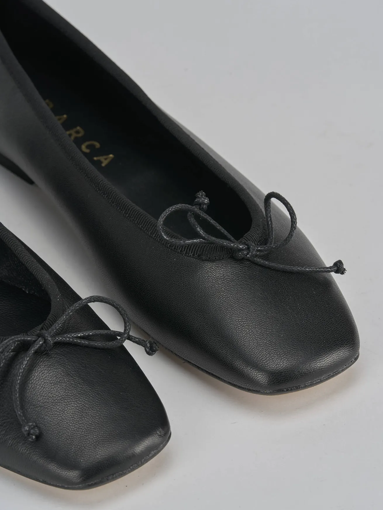Ballerine tacco 1cm pelle nero