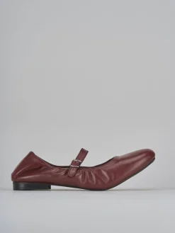 Ballerine tacco 1cm pelle bordo'