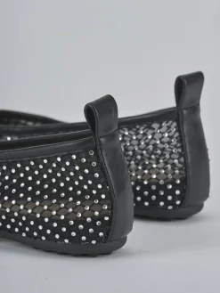 Ballerine tacco 1cm pelle nero