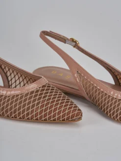 Ballerine tacco 1cm pelle rosa