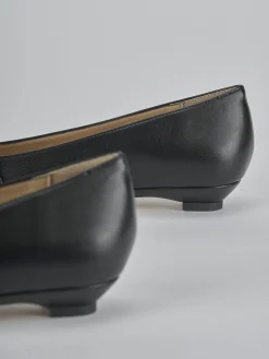 Ballerine tacco 2cm pelle nero