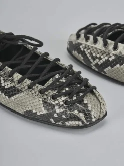 Ballerine tacco 1cm pelle beige